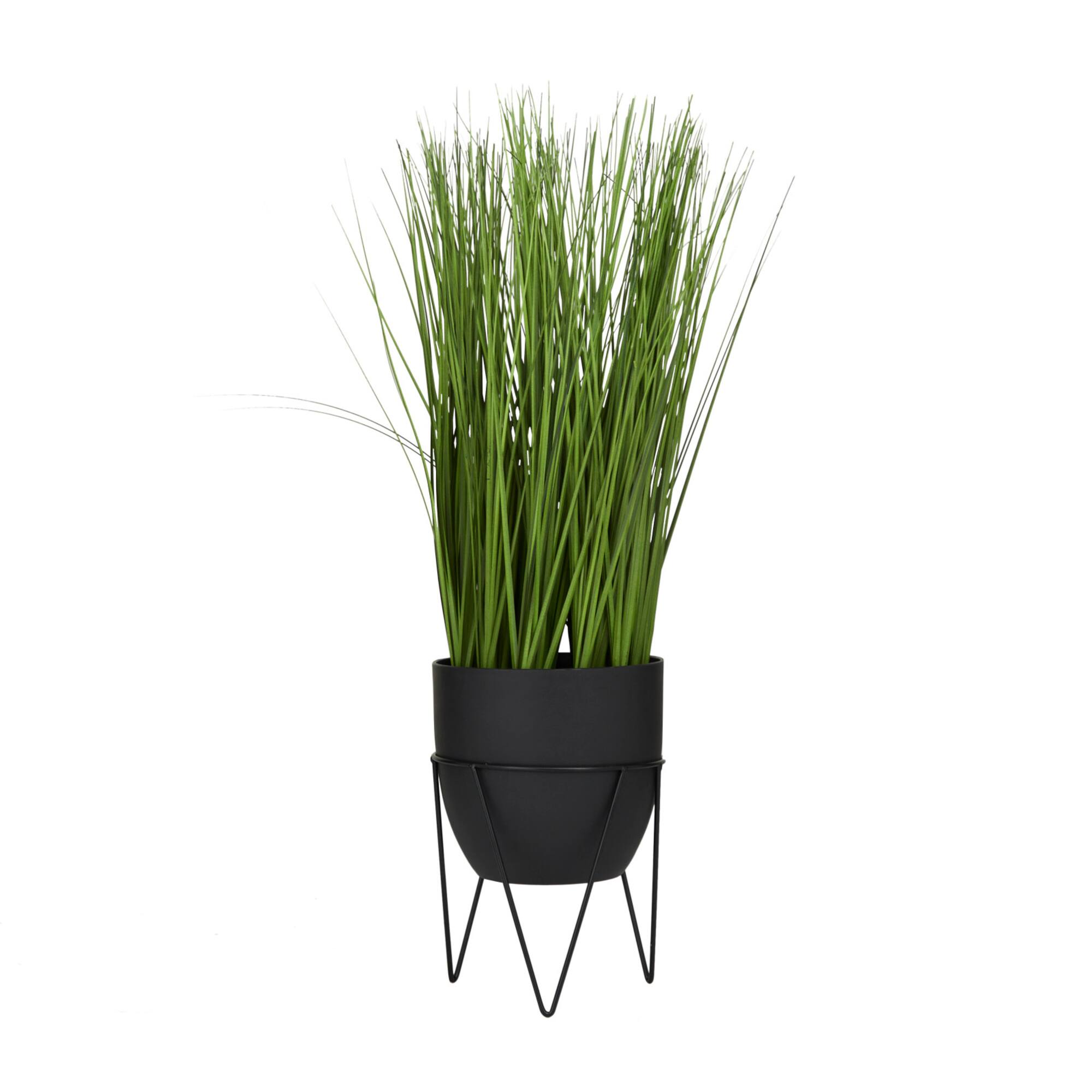 21" Black Contemporary Floral & Botanical Artificial Foliage